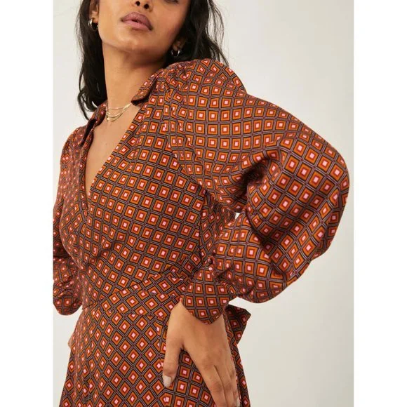 🎉LAST CHANCE🎉 NWT Free People It Takes Two Sleeve Mini Dress / Night Combo - Picture 4 of 7
